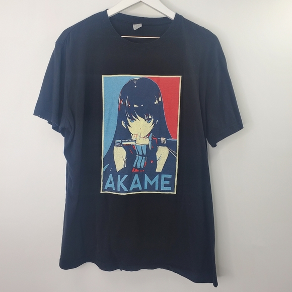 Other - Akame Ga Kill Anime Graphic Tee Shirt Black